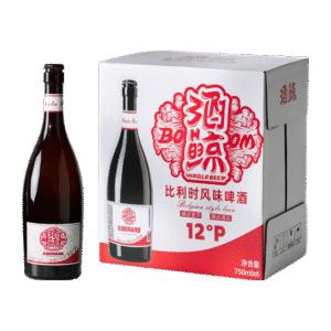 Private label bottled wheat beer product example
