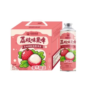 Young Chum Lychee Fruit Beer product packaging
